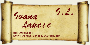 Ivana Lapčić vizit kartica